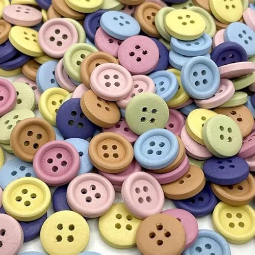 Neue 15 mm 30 Stück/Packung 7 Farben Runder Kinderknopf aus Holz Handgefertigtes Sammelalbum Hochzeitsdekoration Nähzubehör-Mix-30 Stück 15 mm Breite Neue 15 mm 30 Stück/Packung 7 Farben Runder Kinderknopf aus Holz Handgefertigtes Sammelalbum Hochzeitsdekoration Nähzubehör-Mix-30 Stück 15 mm Breite von ZFISH