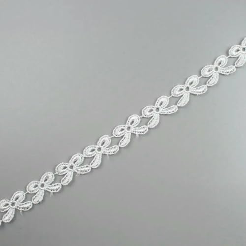 Yards/Lot lösliches weißes Spitzenband zum Basteln, DIY-Hochzeitskleid, Rockrandverpackung, Schmuckbesatz, Zubehör, Stoff zum Nähen-3-2 Stück Yards/Lot lösliches weißes Spitzenband zum Basteln, DIY-Hochzeitskleid, Rockrandverpackung, Schmuckbesatz, Zubehör, Stoff zum Nähen-3-2 Stück von ZFISH
