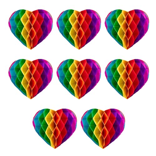 8 Stück Bunte Liebesdekorationskugeln, Raumschmuck, Kreative Partydekoration, Partyszene-Layout, Partyzubehör von ZGDEIWGF