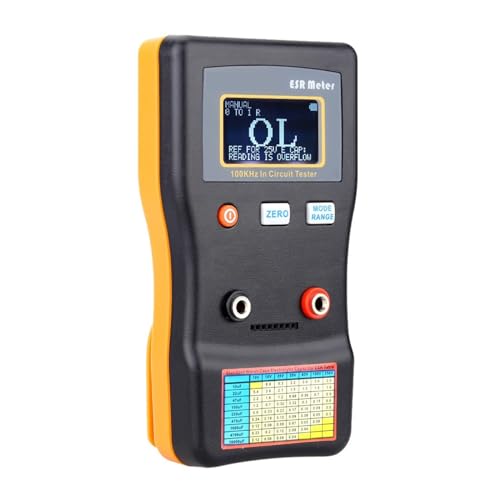ESR-Kapazitäts-Ohm-Messgerät, Professionelle Messung Des Innenwiderstands Des Kondensator-Kapazitäts-Schaltkreistesters Genau Messen ESR-Kapazitäts-Ohm-Messgerät, Professionelle Messung Des Innenwiderstands Des Kondensator-Kapazitäts-Schaltkreistesters Genau Messen von ZGJIAJU