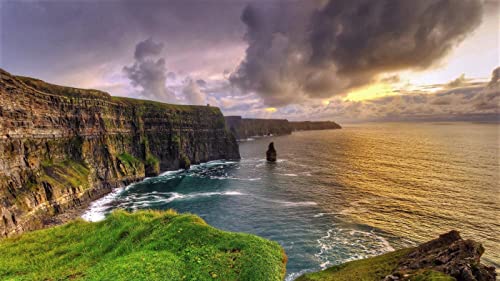 ZGQAMZ Cliffs of Moher Ireland DIY 5D Diamond Painting by Numbers Unique Kits Wall Decor for Home Crystal Rhinestone Wall Decor 40 * 50cm von ZGQAMZ