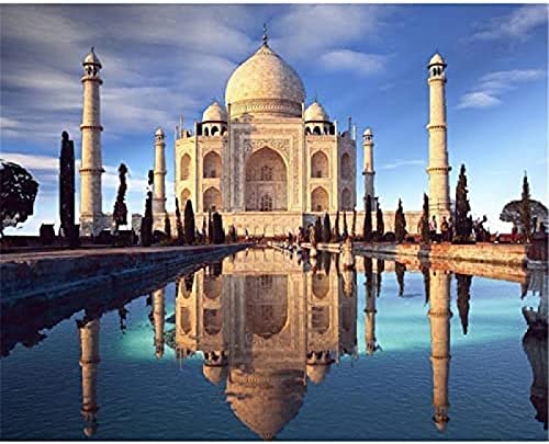 ZGQAMZ DIY 5D Diamond Painting Full Drill Kits for Adults, Religion Taj Mahal Diamond Painting, Painting by Numbers Kit, Home Decor, 50 * 60cm von ZGQAMZ