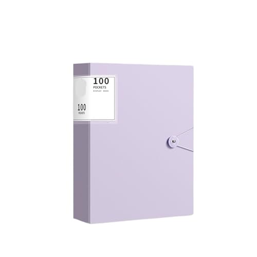 100 Blatt Seiten A4-Aktenordner Große Kapazität Schnalle A4 Dokumententasche Falten mit Einsätzen for Büro Lagerung Schreibwaren Sichtmappe A4(Purple) von ZGXNYI