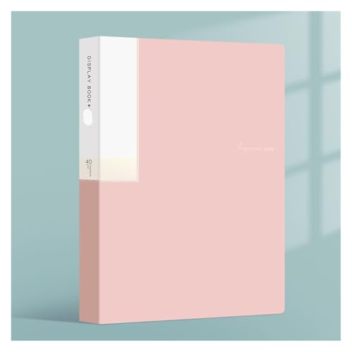 2 Stücke A4 Dateiordner Sichtbuch 30 Seiten Transparente Einlage Papier Dokument Organizer Tasche Büro Schulbedarf Schreibwaren Sichtmappe A4(Pink) von ZGXNYI