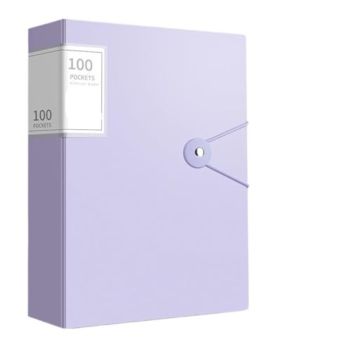 A4-Dokumententasche, Organizer, Aktenordner, große Kapazität, wasserdicht, multifunktionale Desktop-Aufbewahrung, Vertrag, Testpapier-Aktentasche Sichtmappe A4(Purple) von ZGXNYI