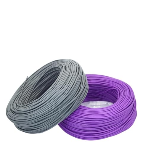 Aluminiumdraht Draht und Kabel Silikon 10AWG 12AWG 14AWG 16AWG 18AWG 20AWG 2,5 mm 0,75 Quadratmillimeter Silikondraht Basteldraht(Color:Gray purple,Size:10M_10 AWG 5.3MM) von ZGXNYI