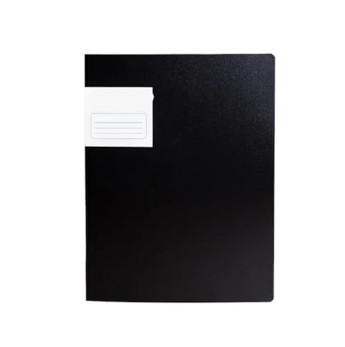 Informationen Ordner Binder PP Musik Papier Kunststoff Organizer Seiten Tasche Budget Datei Transparent Sammlung Buch Sichtmappe A4(Black) von ZGXNYI