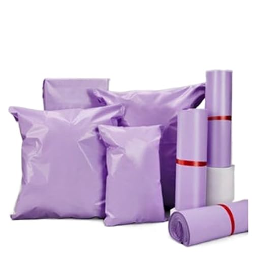 Verpackungstasche 50 Stück violette Kurier-Versandtaschen, Verpackungspaket, selbstklebender Versandumschlag aus Kunststoff, Postbeutel, Versand Versandbeutel(25x42cm 50pcs) von ZGXNYI