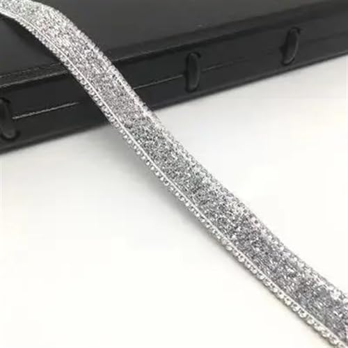 ZGXNYI Diamant-Bänder 1 Yard/Lot Diamant Kristall Stein Spiegel Band Strass DIY Dekoration Glitter for Kleidung(AO013) von ZGXNYI