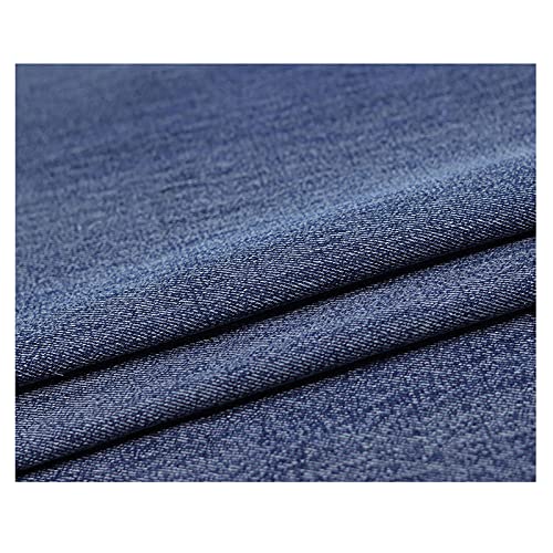 Jeansstoff, Jeansmaterial, von Hand abgewischt, die alte Textur, gewaschener Jeansstoff zur Herstellung von Kleidung, DIY-Handarbeit, Dekoration – ein halber Meter (Breite 150 cm) (Farbe: Blau) ( von ZGYOZMNG