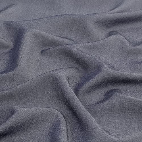 Tencel-Jeansstoff, leichter Stoff, Denim-Stoff aus Polyester-Baumwollmischung zum Nähen, verwaschener Jeansstoff für Jeans, Schneiderei, T-Shirt, Patchwork-Kleidung, 150 cm breit (Farbe: Dunkelb von ZGYOZMNG