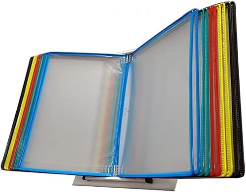 ZGYOZMNG An der Wand montiertes Referenzsystem, Klapp-Aktenhalter, Desktop- oder wandmontierter Präsentationsständer mit Einstellbarer Neigung (PVC + Metall) 32 x 23 cm (eine Farbe) von ZGYOZMNG