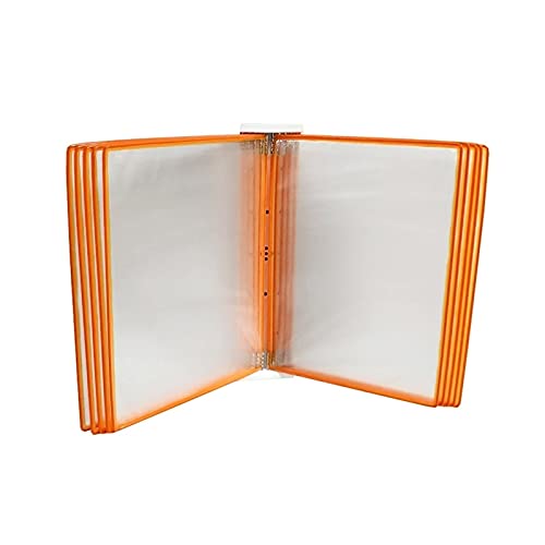 ZGYOZMNG Wand-Dokumenten-Organizer, wandmontierter Dokumentenhalter, A4-Dateiwandordner -, A4 [8,26 Zoll × 11,69 Zoll] 20 Taschen (Farbe: Orange, Größe: 23 × 33 × 10 cm) (Oranje 23 x 33 x 10 cm) von ZGYOZMNG