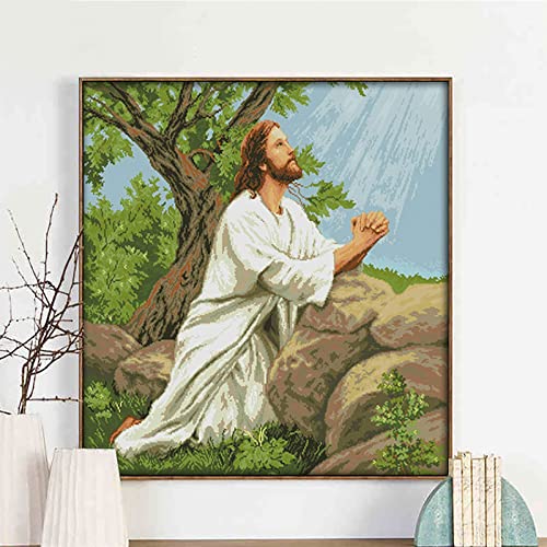 ZGmaxCL DIY 5D Diamant Malerei Set Puzzles Diamant Painting Set Erwachsene Groß Jesus bete Home Wanddekor 60x60cm von ZGmaxCL