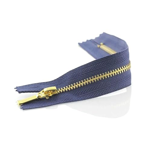 3 Stück 3# Metallreißverschluss 15cm Messing Close-End-Hosenreißverschluss Kleidung Nähen Taschenreißverschlüsse, Navy blau, 15cm von ZHANCH