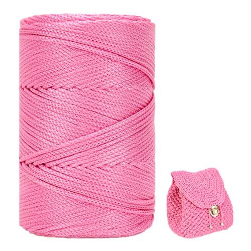 Polyester Garn 3mm X 225m，Makramee Garn 3mm，Makramee Band，Polypropylene Yarn，Geflochten Makramee Schnur Farbig，garn Zum Häkeln Für Stricken，Dekoration DIY Handwerk (Funkeln) von ZHANGXIAOMIN