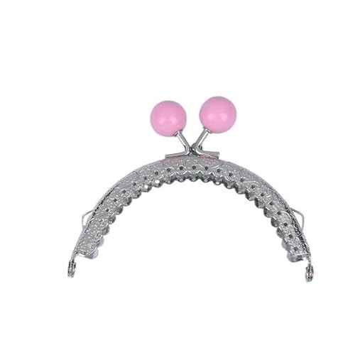 Metall Taschenrahmen Bonbonfarbener Metall-Geldbörsenrahmen, Kussverschluss, Vintage-Tasche, Hardware, Tasche, Kussverschluss, Verschluss, Taschenverschlüsse, DIY-Handwerk Metall GeldböRse Rahmen(Pink Metall Taschenrahmen Bonbonfarbener Metall-Geldbörsenrahmen, Kussverschluss, Vintage-Tasche, Hardware, Tasche, Kussverschluss, Verschluss, Taschenverschlüsse, DIY-Handwerk Metall GeldböRse Rahmen(Pink von ZHAOYUQI