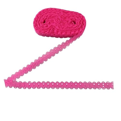 ZHAOYUQI Spitzenband 10 Yards/Lot 15 mm Spitzenband, bilaterales Kunsthandwerk, Bestickt, Netz-Spitzenbesatz, Stoffband, DIY Nähen, Rock-Zubehör Spitzenborte(Rose) von ZHAOYUQI