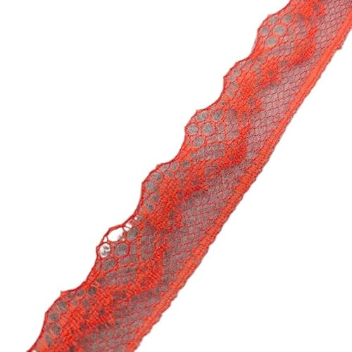 ZHAOYUQI Spitzenband 10 Yards/Lot Rotes Spitzenband Band Qualität Spitzenbesatz DIY Gestickte Spitze for Nähen Dekoration Spitzenstoff Spitzenborte(F9) von ZHAOYUQI