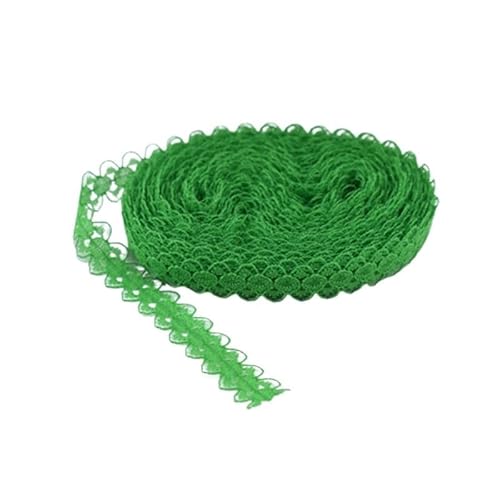 ZHAOYUQI Spitzenband 10 Yards weißes Spitzenstoffband, 14 mm, Spitzenstoff, Baumwollbesatz, DIY, Bestickt, Nähen, Hochzeitsdekoration Spitzenborte(7) von ZHAOYUQI