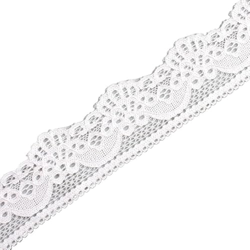 ZHAOYUQI Spitzenband 5 Yards/Lot Elastische Spitze Band Embroidred Baumwolle Spitze Elastizität Garnituren Kleidung Unterwäsche Nähen Tüll for Handwerk Spitzenborte(9) von ZHAOYUQI