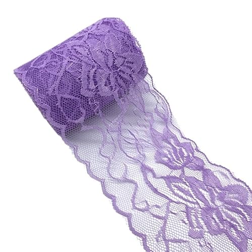 ZHAOYUQI Spitzenband 5yards/Lot 80mm Spitze Band Kunsthandwerk Gestickte Net Spitze Stoff Trim for Nähen Stoff Spitze Band Rock Zubehör Spitzenborte(09) von ZHAOYUQI