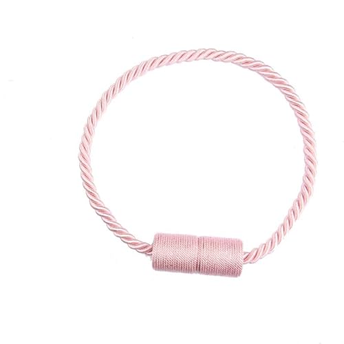 ZHAOYUQI Vorhang Raffhalter 1Pcs Säulen Vorhang Seil Raffhalter Magnetische Hängende Kugel Vorhänge Holdbacks Schnalle Verschluss Vorhang Halter Clip Gardinenhalter(Pink) von ZHAOYUQI