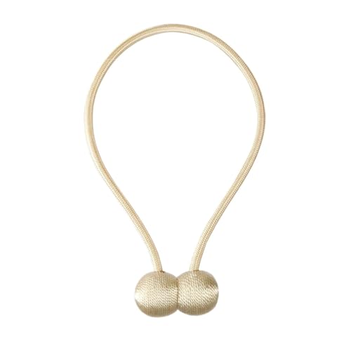 ZHAOYUQI Vorhang Raffhalter Magnetische Perlenkugel-Vorhang-Raffhalter, Raffhalter, Schnallenclip, Zubehör, Vorhang-Raffhalter, Aufbewahrungszubehör for Zuhause Gardinenhalter(Beige) von ZHAOYUQI