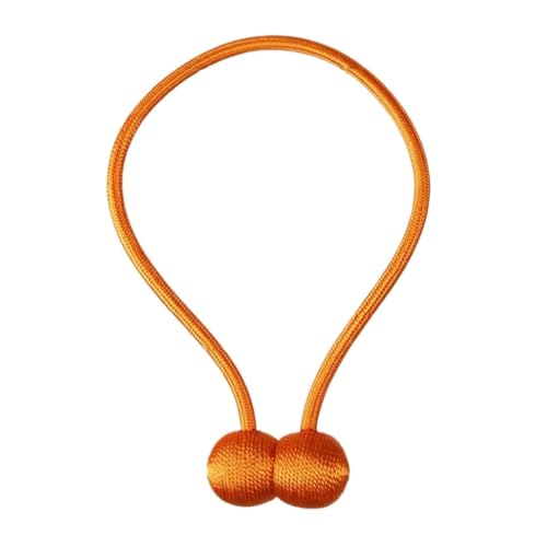 ZHAOYUQI Vorhang Raffhalter Magnetische Perlenkugel-Vorhang-Raffhalter, Raffhalter, Schnallenclip, Zubehör, Vorhang-Raffhalter, Aufbewahrungszubehör for Zuhause Gardinenhalter(Orange) von ZHAOYUQI