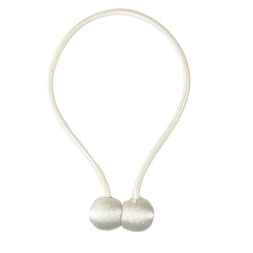 ZHAOYUQI Vorhang Raffhalter Magnetische Perlenkugel-Vorhang-Raffhalter, Raffhalter, Schnallenclip, Zubehör, Vorhang-Raffhalter, Aufbewahrungszubehör for Zuhause Gardinenhalter(White) von ZHAOYUQI