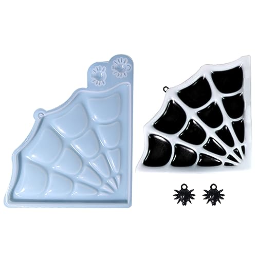 Glänzende Silikon Spinnennetzform Wandmontierte Halloween Stereoform Ornamente Anhänger Epoxidharz Bastelformen von ZHAPEG