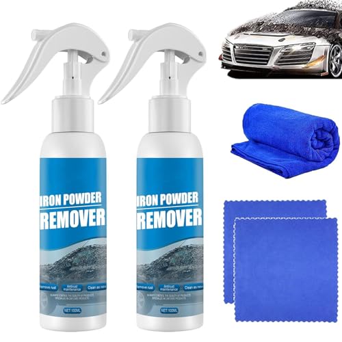 ZHCWEP 2 Stück Multi-Rost-Entferner-Spray,Auto-Rostentfernungsspray,Eisenpulverentferner,Rustout Instant Remover Spray, multileistungsstarker Rostentferner für die Automobilindustrie (100ml) von ZHCWEP