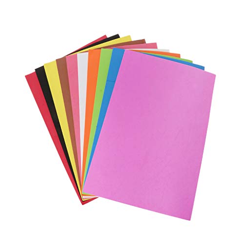 ZHENGCI 10 Stück/Set Schwamm Schaum Papier Set Exquisite Schaum Handwerk Blätter 2mm Dicke Handwerk Schaum Papier Scrapbooking Texturen von ZHENGCI