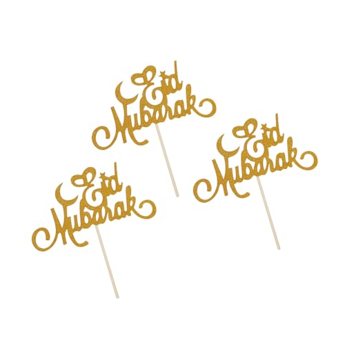 Gold Sparklings EidMubarak Cake Toppers Ramadans Cake Decorations Ramadans Decorations 2024 Islamic Muslims Cake Decorations Cake Decorations von ZHENNB