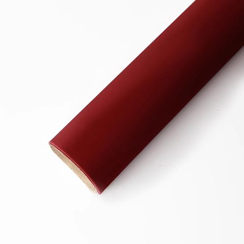 ZHJLF Selbstklebende Samtstoff Flockrolle 50 * 150cm Selbstklebender Filzstoff Tapete Für Schmuckschublade Handwerk Box Filz Liner(Size:1 pcs,Color:Burgundy) von ZHJLF