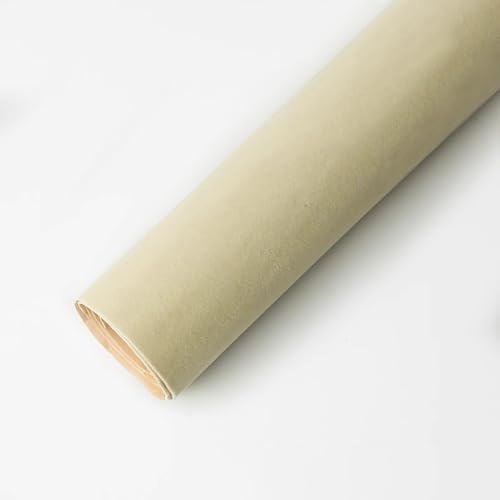 ZHJLF Selbstklebende Samtstoff Flockrolle 50 * 150cm Selbstklebender Filzstoff Tapete Für Schmuckschublade Handwerk Box Filz Liner(Size:1 pcs,Color:beige) von ZHJLF