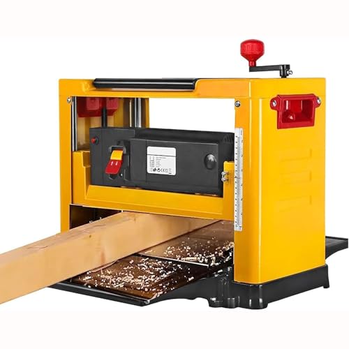 ZHJOPP 13-Zoll-Tischhobelmaschine, 2000W Multifunktionale Holzbearbeitungs-Hochleistungs-Tischhobelmaschine mit 8000R / Min, 1-3mm Desktop-Elektro-Jointers von ZHJOPP