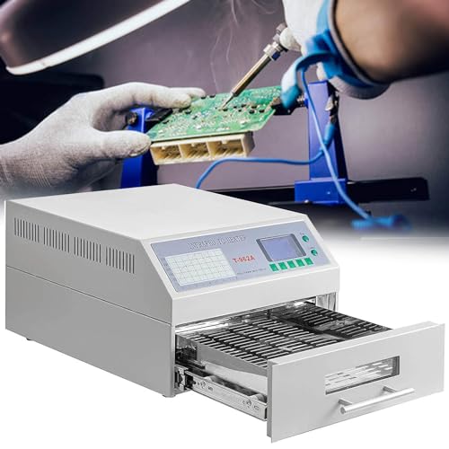 ZHJOPP Automatische Reflow-Lötmaschine, Reflow-Ofen, professionelle Infrarot-Heizungs-Lötmaschine mit Heißluftzirkulation für PCB-SMT-Prüfung (962a) von ZHJOPP