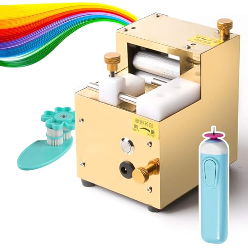 ZHJOPP Elektrisches Papier-Quilling-Werkzeug zum mühelosen Erstellen von Quasten – 350 U/min Geschwindigkeit, 5–22 mm Bereich, Breite verstellbar (Plugversion) von ZHJOPP