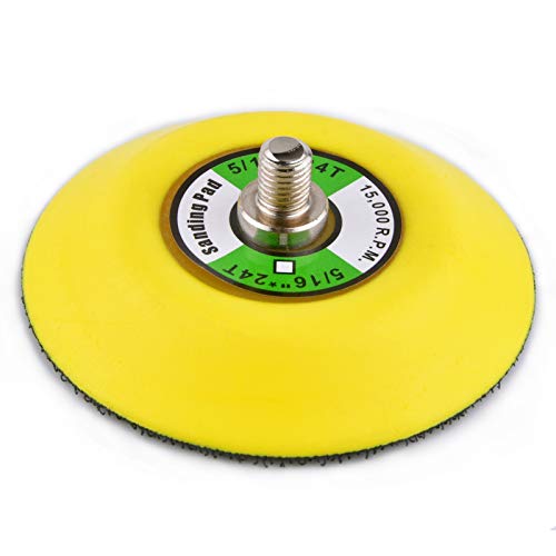 Klett Schleifteller polierpad 75mm (3") ，Gewinde 8mm, für Exzenterschleifer Druckluft Winkelschleifer/Polierer Mini，1 Stück von ZHONG AN