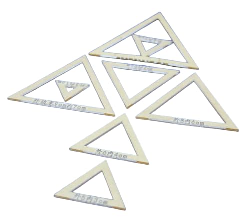 Quilt-Schablone, Stoffmarkierung, Acryl-Lineal, Nähen, Markieren und Nachzeichnen, Werkzeuge zum Schneiden von Mustern und Nähen, Dreieck, 1 Set von ZHONGJIUYUAN