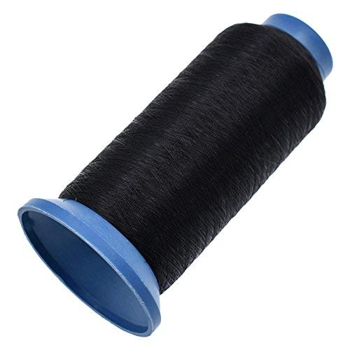 ZHONGJIUYUAN 1 Spule 4380 Yards 0,1 mm transparentes weißes Quilter's Invisible 100% Nylon Monofilament Faden unsichtbar (schwarz) von ZHONGJIUYUAN