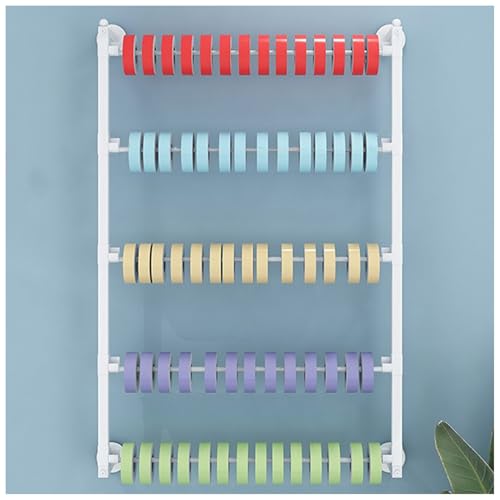 ZHONGXIN.HUIYIN Wandmontierter Ribbon Rack Schalhalter aus Metall, Multifunktionaler Display-Organizer bindet Seiden-Präsentationsständer, Handtuch-Aufbewahrungsregal Blumen-Geschenkpapier-Organizer von ZHONGXIN.HUIYIN