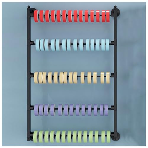 ZHONGXIN.HUIYIN Wandmontierter Ribbon Rack Schalhalter aus Metall, Multifunktionaler Display-Organizer bindet Seiden-Präsentationsständer, Handtuch-Aufbewahrungsregal Blumen-Geschenkpapier-Organizer von ZHONGXIN.HUIYIN