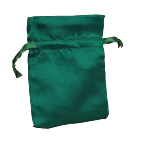 ZHOUXYFDC Seide Schmuckbeutel 10 Teile/los 8x10cm10x15cm Weiche Seide Satin Geschenk Tasche Glatte Tuch Ring Armband Halskette Schmuck Lagerung Verpackung Kordelzug Beutel(11green,10x15cm) von ZHOUXYFDC