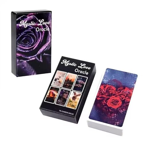 ZHUGULIALI 78 Stück Liebes Orakel Kartendecks NNBYDN-Wellness Liebes Orakelkarten Tarotkarten Liebes-Orakelkarten Tarot für Anfänger Wahrsagespiel Geschenke für Kinder und Erwachsene von ZHUGULIALI