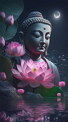 ZHUMUTO Diamond Painting Groß XXL Bilder Set Erwachsene,70x40 CM/27,5x15,7 Zoll Buddha B,5D Diamant Painting Bilder Erwachsene mit Zubehör Stift Für Wohnzimmer Dekoration von ZHUMUTO