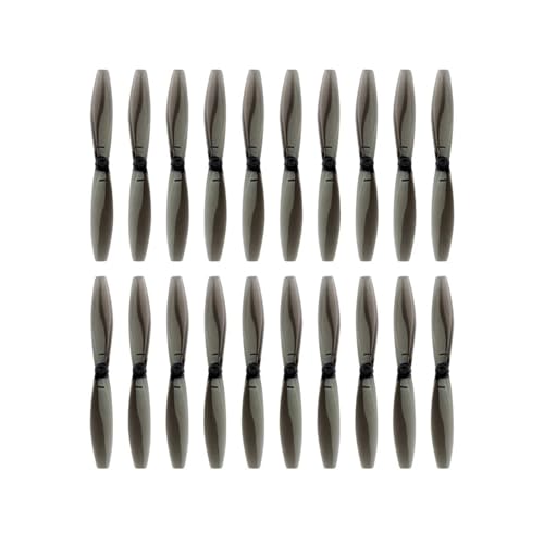 10 Paare L-DARC 65mm Propeller 1,0 1,5mm Loch 2 Klingen Paddel CW CCW Requisiten PC Propeller for Zahnstocher Rahmen DIY RC Drone(Clear Black - 1.5mm) von ZHUOHANG