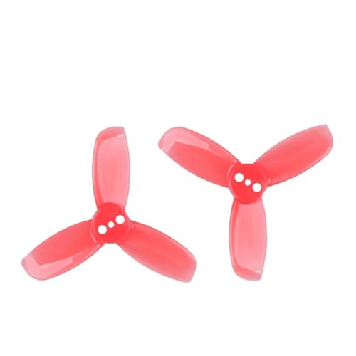 16PCS/8Pairs Hulkie 1940 CW CCW 3-Blatt Propeller 1,5mm Montage Loch Innen Durchmesser for 1104-1105 Motor Racing Quadcopter(Red 16PCS 8PRS) von ZHUOHANG