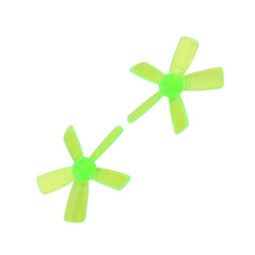 20PCS/10 Paare L-DARC 1935 5-Blatt Propeller 1,5mm Montage Loch CW CCW mit Schrauben for Mini DIY Drone QAV Racing Quadcopter(1935-5 Green 20PCS) von ZHUOHANG